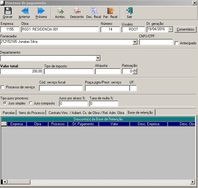 Manutenção De Processos De Pagamento Virtuau Globaltec 4289