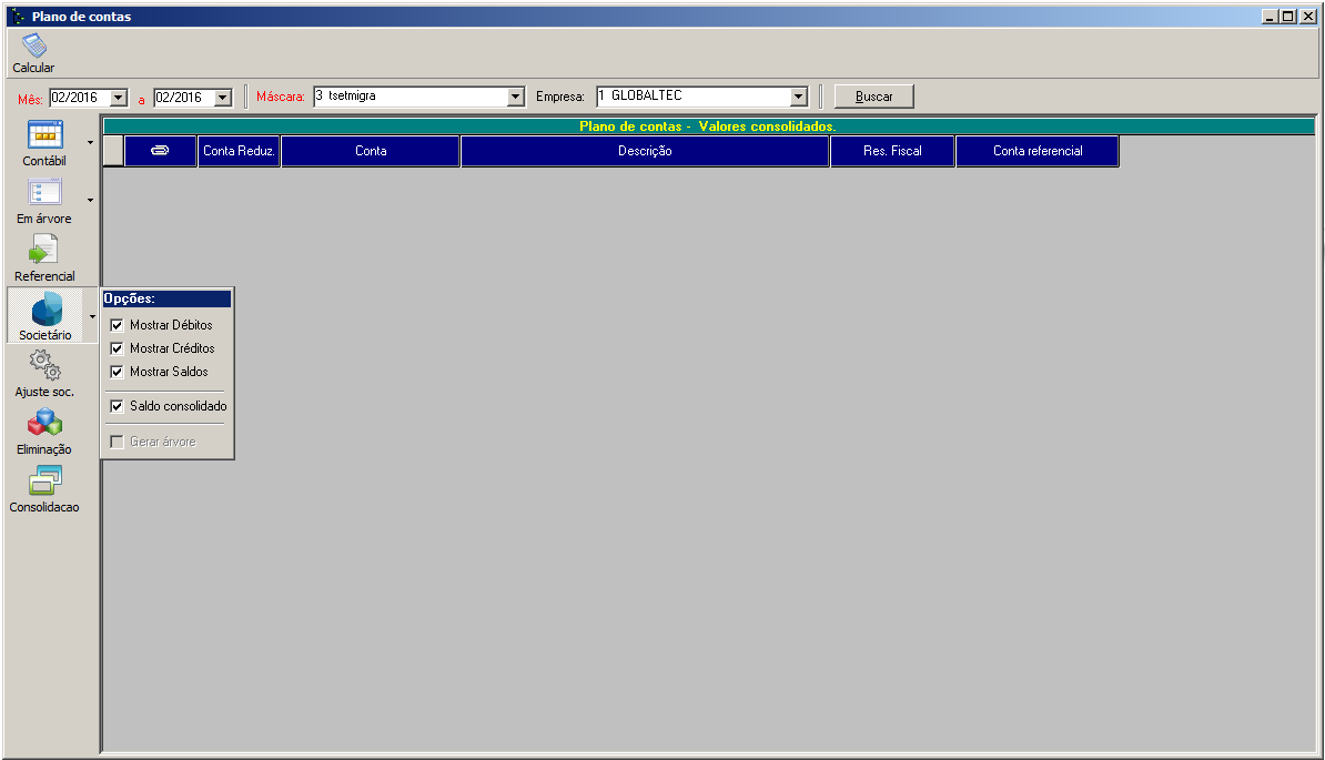 Plano De Contas Virtuau Globaltec 5270